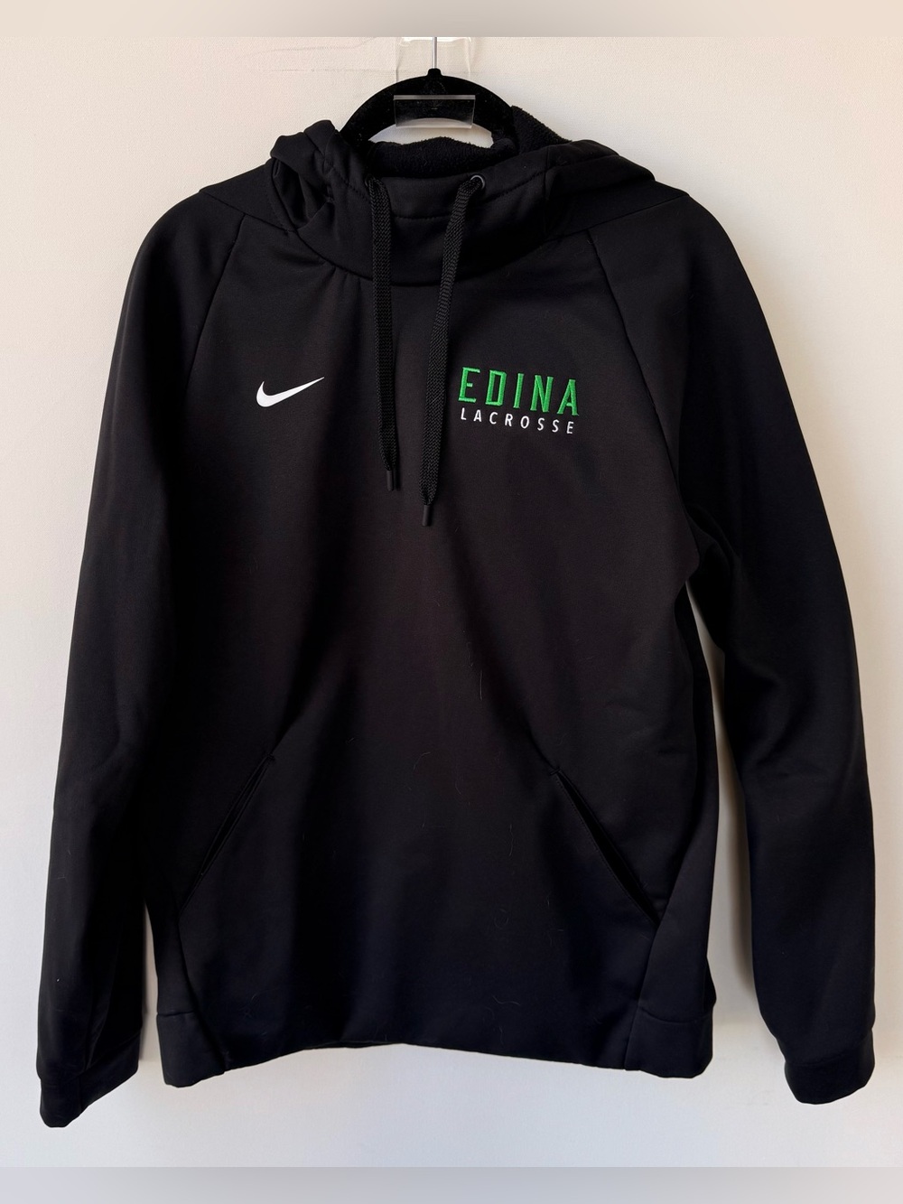 Nike Edina Hornets Lacrosse Unisex Sweatshirt black size medium